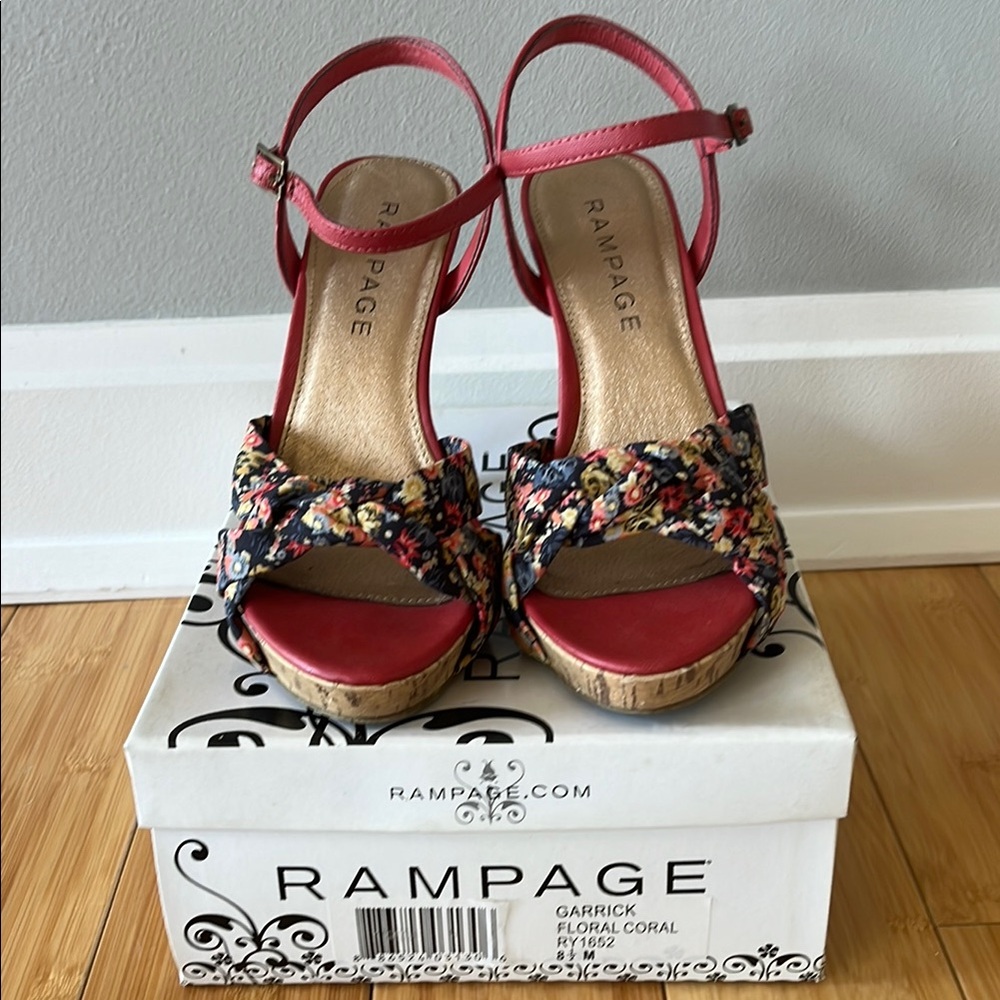 Rampage Women's Floral Coral Sandals